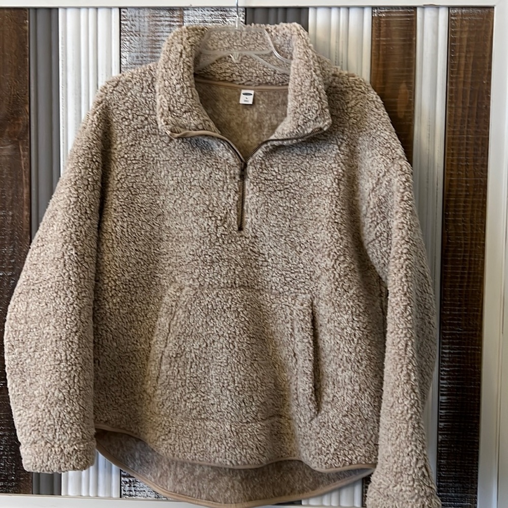 Old Navy Sherpa Half Zip Pullover